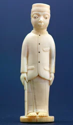 Figura de un hombre con vestimenta europea, Congo